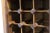 Brown Mid-Century Modern Rattan Wine Rack For Sale - Image 8 of 9