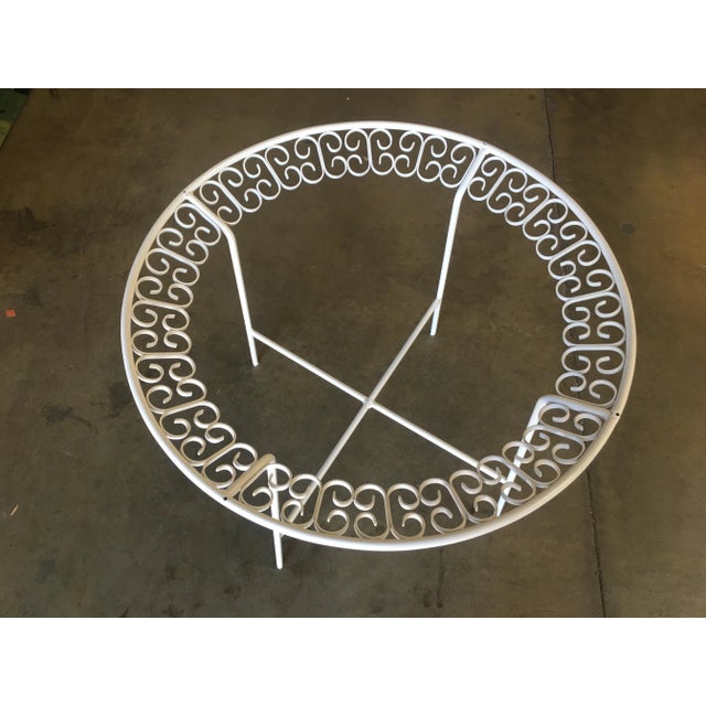 Mid-Century Modern Ribbon Patio/Outdoor Picnic Table by Maurizio Tempestini for Salterini, Attributed For Sale - Image 3 of 9