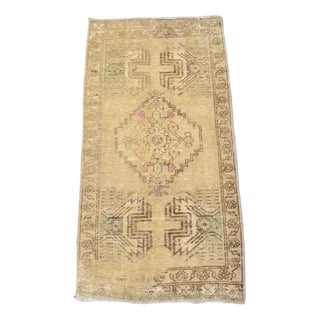 Small Turkish Handmade Wool Rug, 1960s For Sale