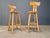 Mid-Century Brutalist Bar Stools, 1960s, Set of 6, in Very Good conditions. Designed 1960 to 1969