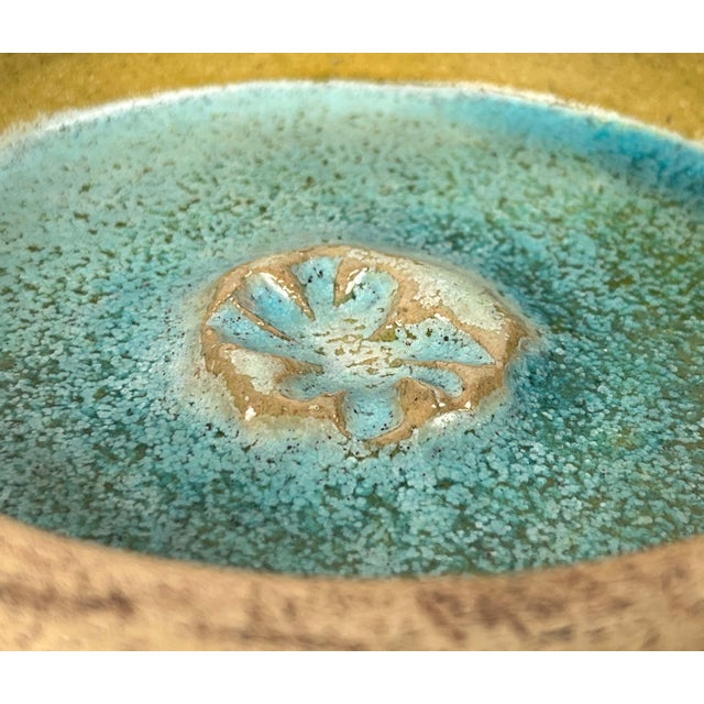 Beige Mid-Century Modern Danish Studio Pottery Bowl by Conny Walther, 1960s For Sale - Image 8 of 12