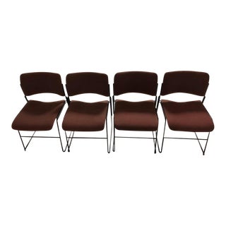 1980s Vintage David Rowland 40/4 Stacking Chairs- Set of 4 For Sale