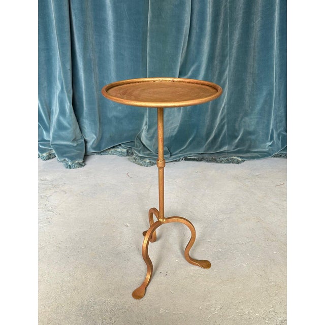Spanish Gilt Iron Drinks Table on a Tripod Base For Sale - Image 4 of 11