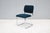 Bauhaus Marcel Breuer Cesca Upholstered Side Chair in Blue Fabric by Gordon For Sale - Image 9 of 18