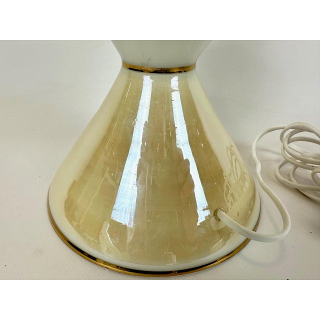 Ivory Vintage Greek Table Lamp with Antique Scenes, 1960s For Sale - Image 8 of 14