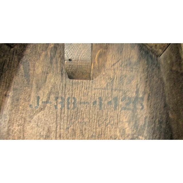 Antique American 1910s Pine Keyhole Dining Chair Side Chair For Sale - Image 13 of 13