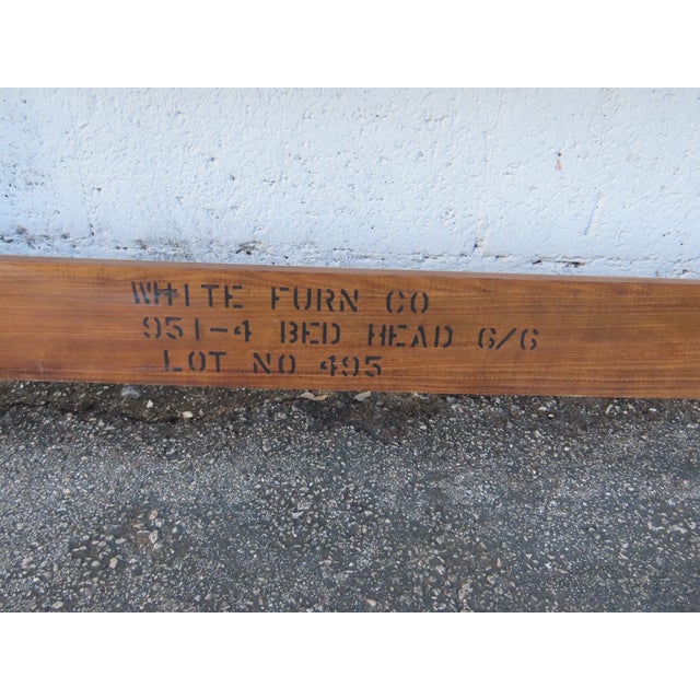 White Furniture Hollywood Regency King Size Headboard 6312 For Sale - Image 9 of 16