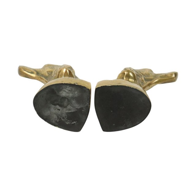 Vintage Brass Bookends for Irish Setter Dogs, 1970s, Set of 2 For Sale - Image 14 of 15