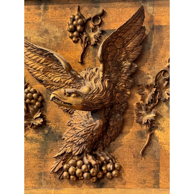 19th Century Giltwood Pier Mirror With Carved Eagle For Sale - Image 4 of 5
