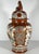 Japanese 19th Century Meiji Kutani Satsuma Lidded Vase: Hand-Painted Cranes & Scholars For Sale - Image 3 of 10