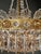 Antique Oval Empire Style Crystal Chandelier Brass Neoclassical Light Restored For Sale - Image 6 of 15
