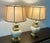 Vintage Stiffel Hollywood Regency Style Brass & Cream Porcelain Table Lamps- A Pair For Sale In Denver - Image 6 of 18
