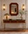 20th Century Art Decò Italian Walnut and Mahogany Octagonal Mirror from Bassanos Ebanistery, 1920s For Sale - Image 6 of 7