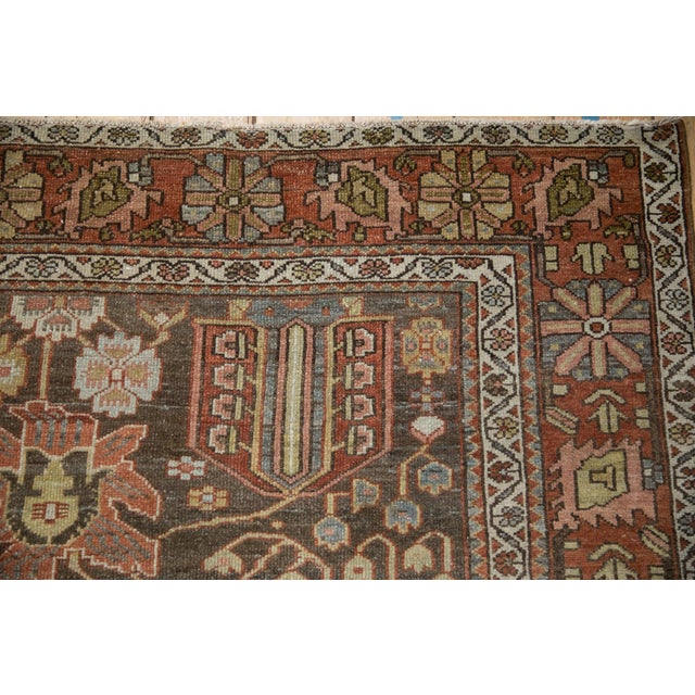 Silver Vintage Distressed Bakhtiari Carpet - 7'4" x 10'3" For Sale - Image 8 of 10