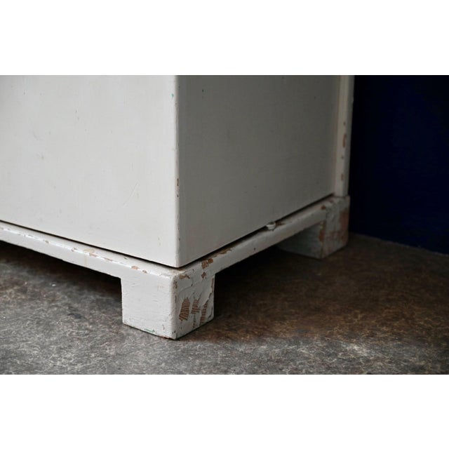 Art Deco Retro Cabinet with Painted Wooden Shelves, 1940s For Sale - Image 13 of 18