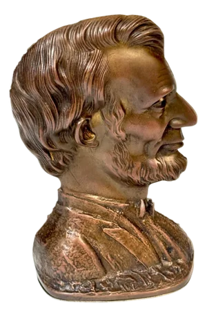 Bronze Lincoln Bookend or Doorstop, in the Style of Victor David Brenner
