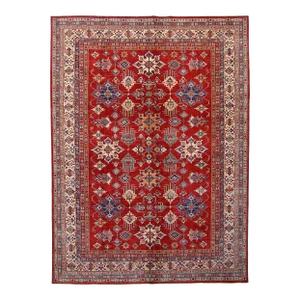 Hand Knotted Kazak Design Wool Rug. 8'10" X 11'07"
