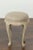 Wood Pair of French Midcentury Walnut Stools with Cabriole Legs and New Upholstery For Sale - Image 7 of 12