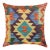 Boho Chic Turkish Mariette Hand Woven Kilim Throw Pillow For Sale