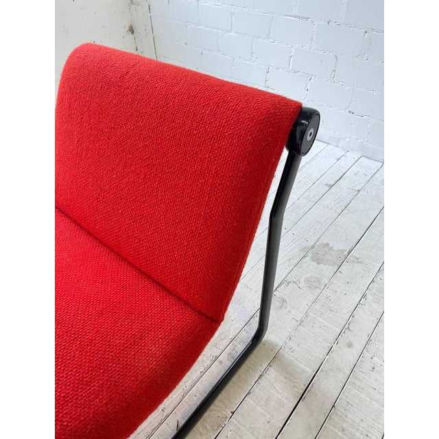 Black Sling Chair by Bruce Hannah and Andrew Morrison for Knoll Inc. / Knoll International For Sale - Image 8 of 11