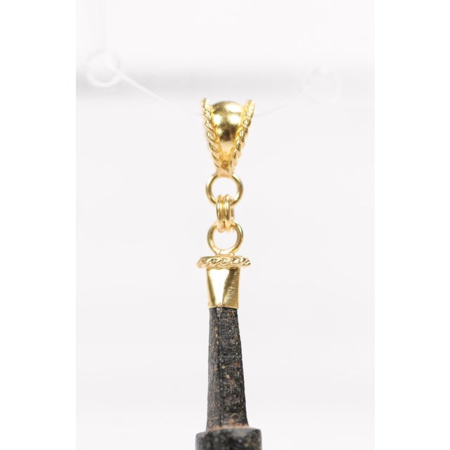 Metal Roman Spear Pendant W 21k Bail For Sale - Image 7 of 13