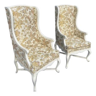 Sam Moore Wingback French Provincials in Excellent Condition For Sale