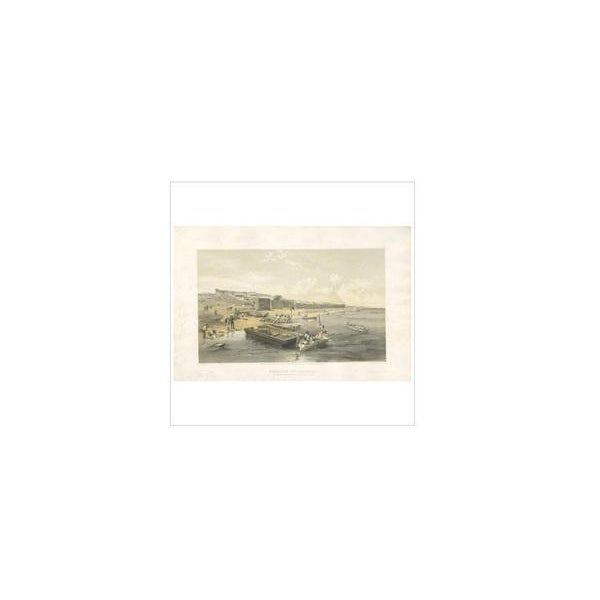W. Simpson, Illustration of the Fortress of Yenikale, Crimean War, 1855, Print For Sale - Image 4 of 6