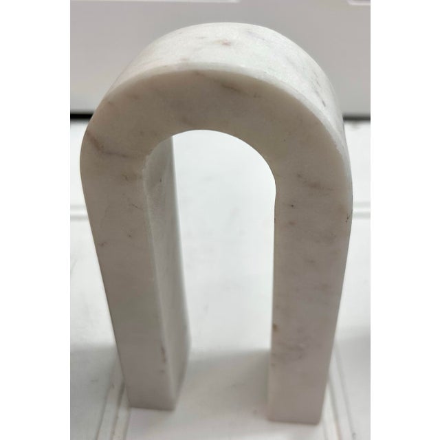 3 Pieces Set of Marble Bookends Decor For Sale In West Palm - Image 6 of 12