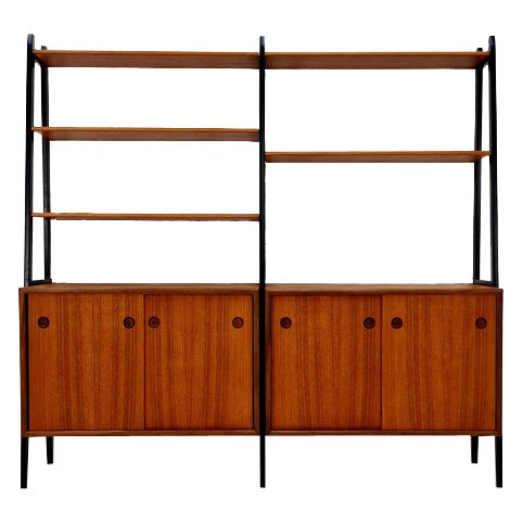 Danish Freestanding Bookshelf System in Teak by Bengt Ruda, 1960s For Sale
