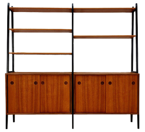 Danish Freestanding Bookshelf System in Teak by Bengt Ruda, 1960s