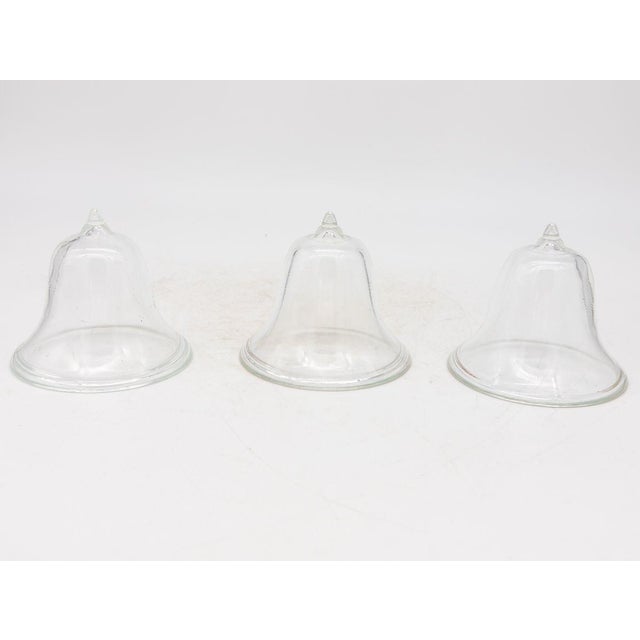 Glass Set of 3 Glass Garden Cloches, English Mid 20th C. For Sale - Image 7 of 8
