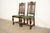 English Berkey & Gay Antique English Jacobean Carved Walnut Side Chairs or Dining Chairs, Pair For Sale - Image 3 of 16