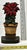Rare & Hard to Find Antique American Poinsetta Flower Pot Cast Iron Doorstop - Circa 1920s For Sale - Image 11 of 12