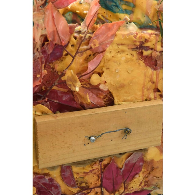 Christina Rodriquez MIxed Media Paint and Resin Wall Sculpture 2006 For Sale - Image 10 of 12
