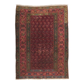 Antique Persian Malayer Rug, 03'09 X 05'01 For Sale