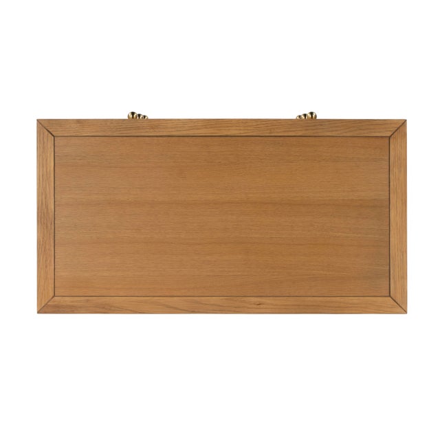 Nora 34 in. W Wood 3 Drawer Chest, Light Natural For Sale - Image 10 of 11