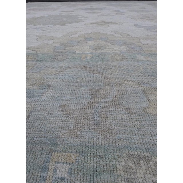 Early 21st Century Turkish Oushak Rug 12'5" x 15'8" For Sale - Image 5 of 8