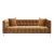 Bea Cognac Velvet Sofa For Sale