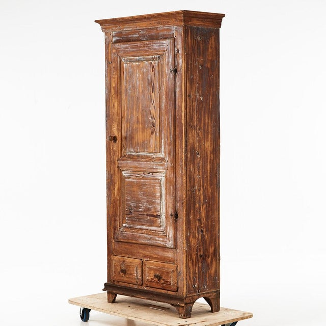 Antique Swedish Gustavian High Cabinet, 1800s For Sale - Image 6 of 9