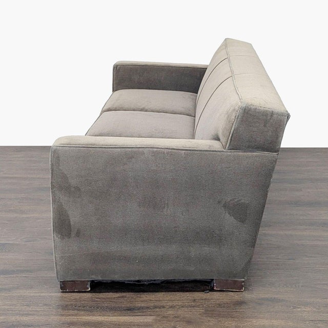 Modern Room & Board 3-Seat Gray Sofa For Sale - Image 3 of 10