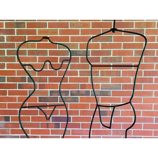Postmodern 1980s Modernist Mannequin Display Form Coat Hat Rack Attributed to Laurids Lonborg - A Pair For Sale - Image 3 of 12