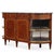 French Mahogany Louis XVI Marble Top French Sideboard, C. 1880 For Sale - Image 3 of 8