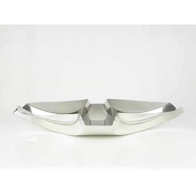 Vintage Steel Centerpiece by A. Panzeri for Robots Milano, 1970s For Sale - Image 4 of 10