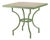 Italian Alnilam Outdoor Table with Travertine Top and Hand-Bent Metal Base For Sale