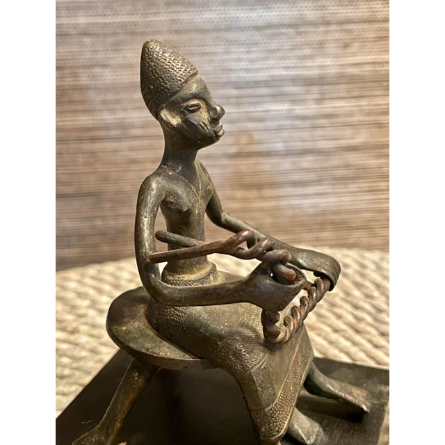 African African Asen Bronze Figures- a Set of 3 For Sale - Image 3 of 5