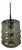 Hanging Lamp in Smoked Glass and Chrome from Peill & Putzler For Sale