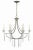 Silver Ella 6-Light Classic Candle Chandelier For Sale - Image 8 of 8