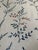 Traditional Schumacher Embroidered Cynthia Hand Printed Fabric 2 1/4 Yards in Blue For Sale - Image 3 of 5