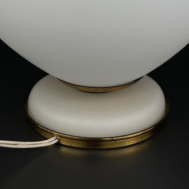 Gold Vintage Murano Table Lamp by Stilnovo, Italy, 1950s For Sale - Image 8 of 13