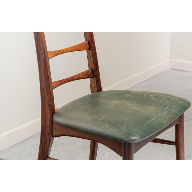 Brown Danish Lis Dining Chair attributed to Niels Kofoed, Denmark, 1960s For Sale - Image 8 of 11